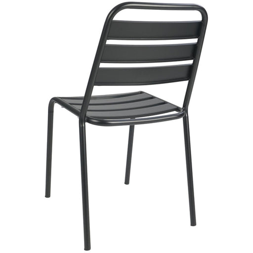 Bistro Side Chair Steel Indoors Black |  GS60790B Makfry