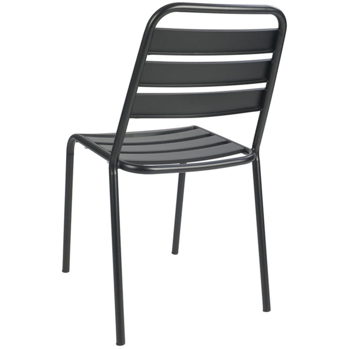 Bistro Side Chair Steel Indoors Black |  GS60790B Makfry
