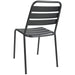 Bistro Side Chair Steel Indoors Black |  GS60790B Makfry