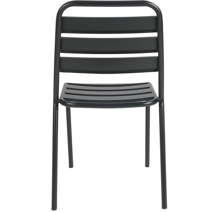 Bistro Side Chair Steel Indoors Black |  GS60790B Makfry
