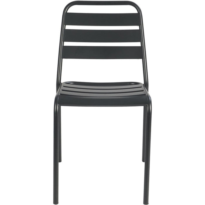 Bistro Side Chair Steel Indoors Black |  GS60790B Makfry