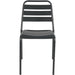 Bistro Side Chair Steel Indoors Black |  GS60790B Makfry