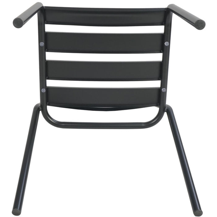 Bistro Side Chair Steel Indoors Black |  GS60790B Makfry