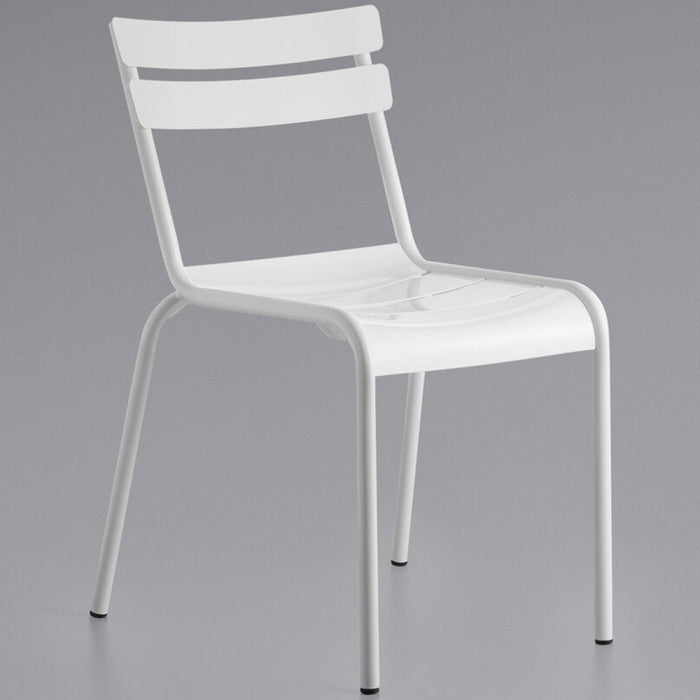 Bistro Side Chair Aluminium Indoors & Outdoors White |  GS60859W Makfry