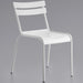 Bistro Side Chair Aluminium Indoors & Outdoors White |  GS60859W Makfry