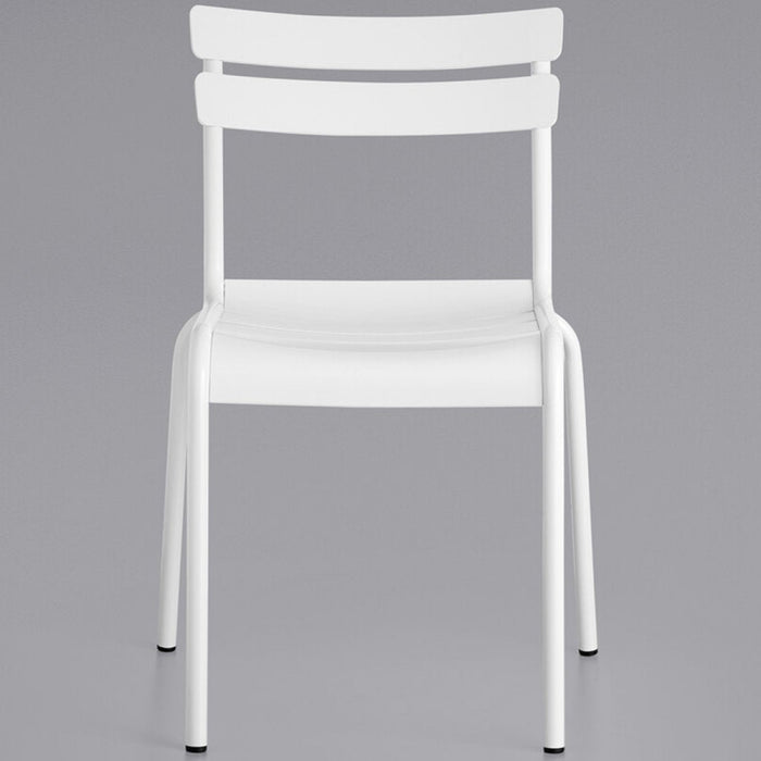 Bistro Side Chair Aluminium Indoors & Outdoors White |  GS60859W Makfry