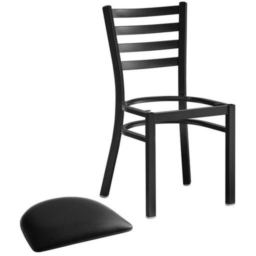 Black Steel Chair Frame |  GS694FRAMEBLACK Makfry