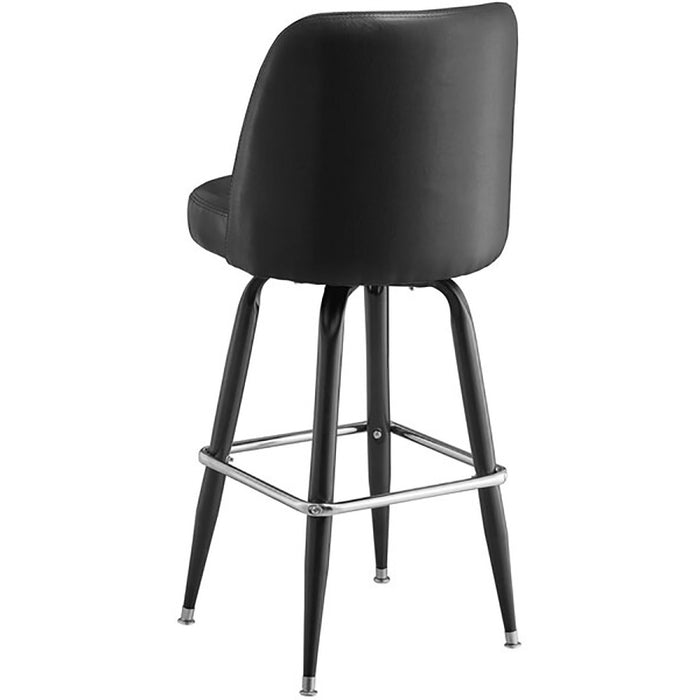 B GRADE Set of 6 Black Bucket Barstool with Vinyl Seat |  GS6C0B B GRADE