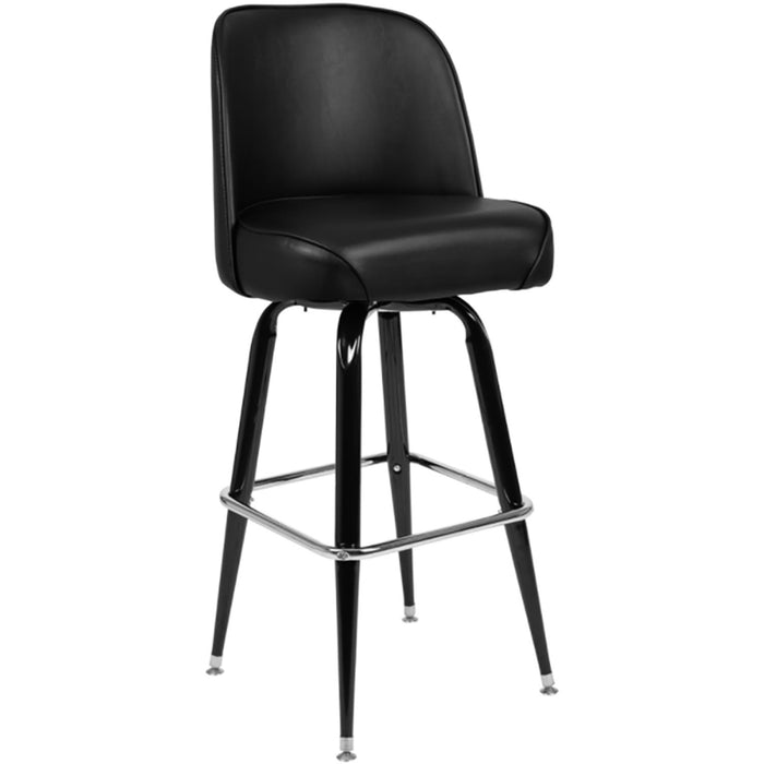 B GRADE Set of 6 Black Bucket Barstool with Vinyl Seat |  GS6C0B B GRADE