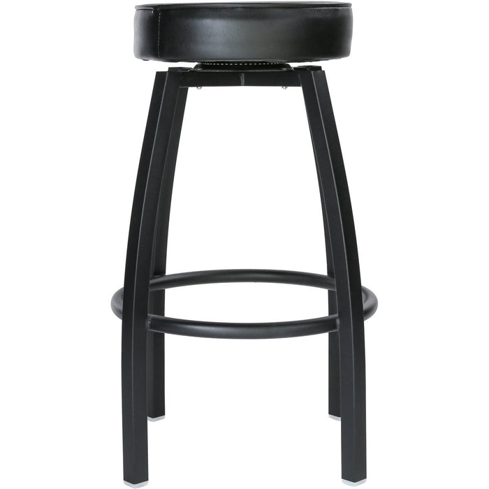 Black Barstool with Upholstered Swivel seat |  GS6P08 Makfry