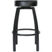 Black Barstool with Upholstered Swivel seat |  GS6P08 Makfry