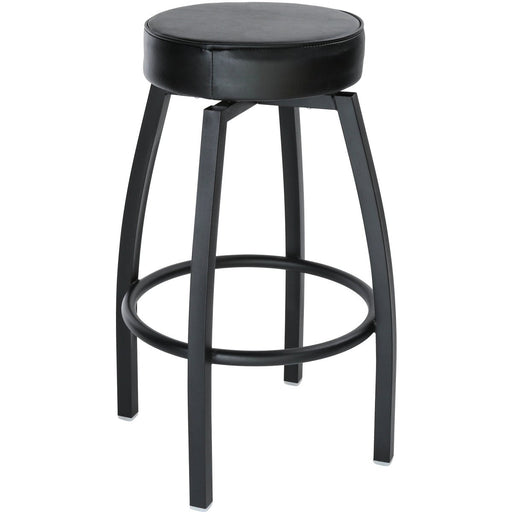 Black Barstool with Upholstered Swivel seat |  GS6P08 Makfry
