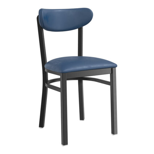 Black Steel Chair Frame for Curved Backrest |  GS6V5FRAMEBLACK Makfry