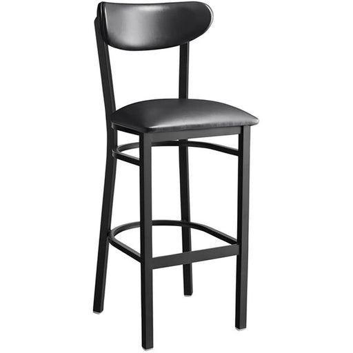 Black Barstool with Vinyl Backrest & Seat |  GS6V6B Makfry