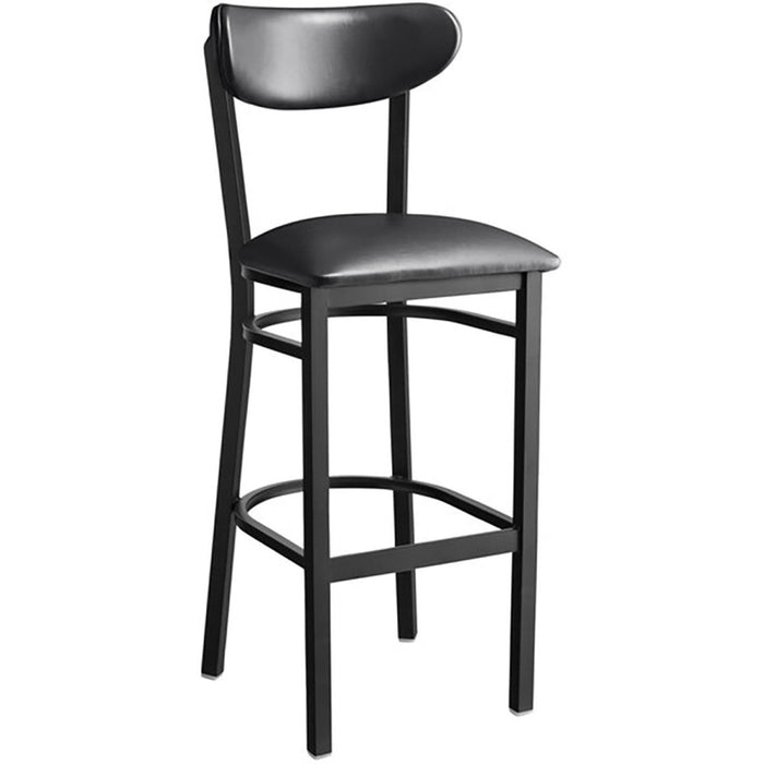 Black Barstool with Vinyl Backrest & Seat |  GS6V6B Makfry