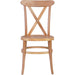 Beech Wood Tuscan Dining Chair Cross Back |  GS90008 Makfry