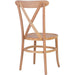 Beech Wood Tuscan Dining Chair Cross Back |  GS90008 Makfry