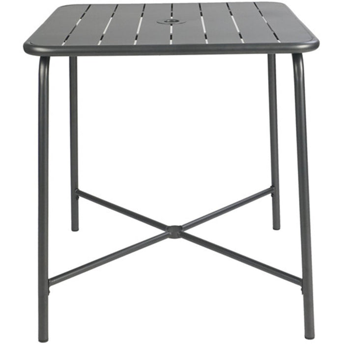 Bistro Table Steel Gun Metal 710x710mm Indoors |  GSHW1046GM Makfry