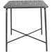 Bistro Table Steel Gun Metal 710x710mm Indoors |  GSHW1046GM Makfry