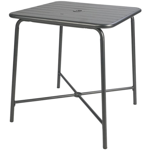 Bistro Table Steel Gun Metal 710x710mm Indoors |  GSHW1046GM Makfry