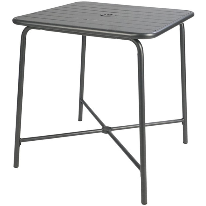 Bistro Table Steel Gun Metal 710x710mm Indoors |  GSHW1046GM Makfry