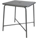 Bistro Table Steel Gun Metal 710x710mm Indoors |  GSHW1046GM Makfry