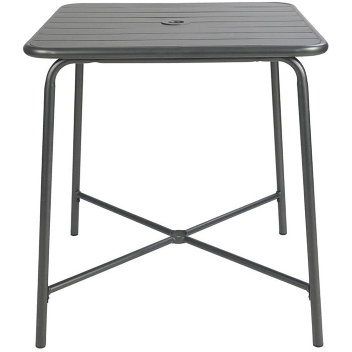 Bistro Table Steel Gun Metal 710x710mm Indoors |  GSHW1046GM Makfry