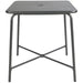 Bistro Table Steel Gun Metal 710x710mm Indoors |  GSHW1046GM Makfry