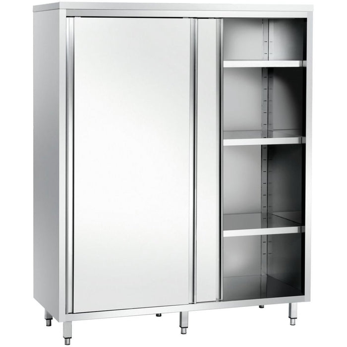 Upright Pan cupboard Stainless steel Sliding doors 3 shelves 1200x600x1800mm |  GSK12618SM