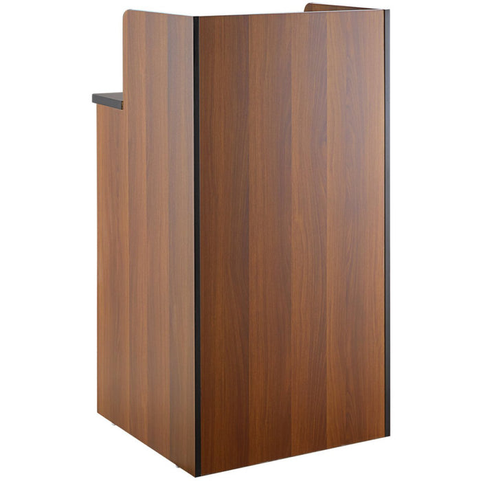 Waste Bin Enclosure Cabinet with Drop hole and Tray shelf 625x605x1210mm Walnut |  GSLJ0003W