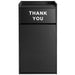 Commercial Rubbish Bin Cabinet &Amp; Tray Shelf 'Thank You' Black | Gslj006 B Makfry