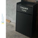 Commercial Rubbish Bin Cabinet &Amp; Tray Shelf 'Thank You' Black | Gslj006 B Makfry