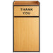 Commercial Rubbish Bin Cabinet &Amp; Tray Shelf 'Thank You' Natural |  Gslj006 N Makfry