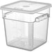 Pack of 12 Food storage Container with lid 7.6 litre 242x232x232mm Polypropylene |  GSPP8+GSPPL6 Makfry