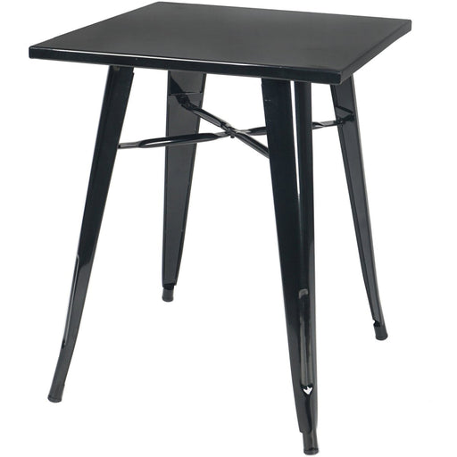 Bistro Table Steel Black 800x800mm Indoors |  GSTB00130 Makfry