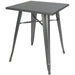 Bistro Table Steel Gun Metal 600x600mm Indoors |  GSTB00124GM Makfry