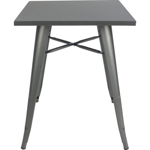 Bistro Table Steel Gun Metal 800x800mm Indoors |  GSTB00130GM Makfry