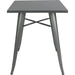 Bistro Table Steel Gun Metal 800x800mm Indoors |  GSTB00130GM Makfry