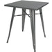Bistro Table Steel Gun Metal 800x800mm Indoors |  GSTB00130GM Makfry