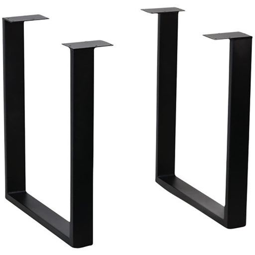 Black Industrial Style Square Table legs Black 2pcs |  A142 Makfry