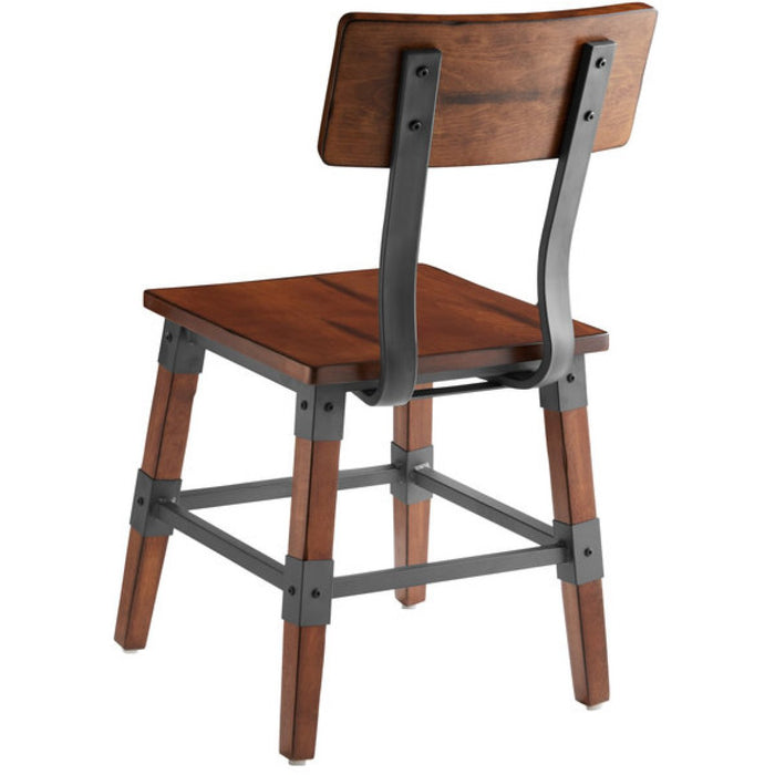 Rustic Style Dining Chair Antique Walnut |  GSW0236 Makfry