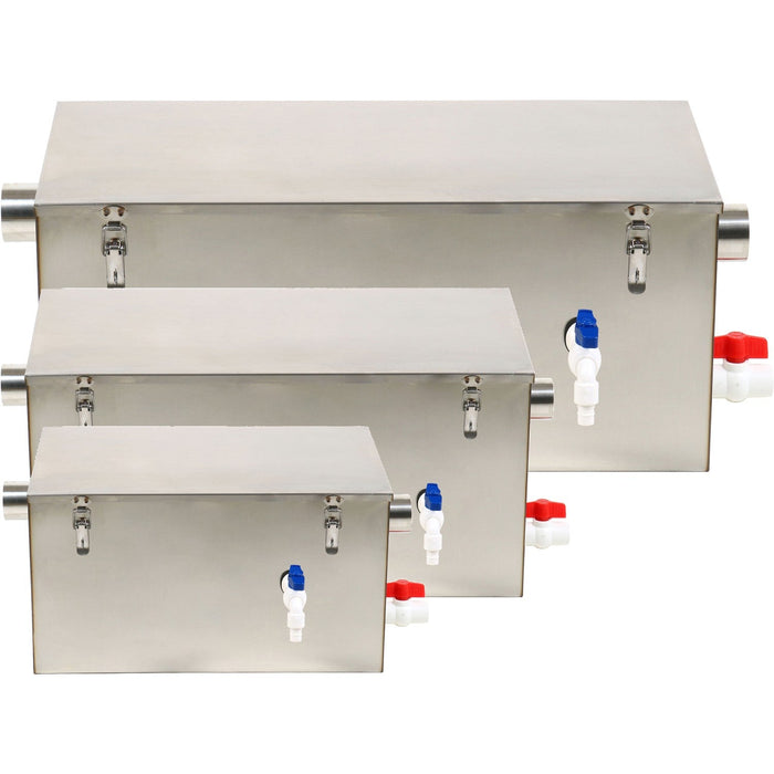 Grease trap Fat separator Stainless steel 16 litres |  GTB16L Makfry