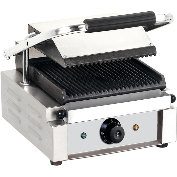 B GRADE Heavy Duty Panini Contact grill Single Ribbed |  EG01A B GRADE