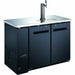 Commercial Direct Draw Beer Dispenser Twin Door Keg Cooler With Single Beer Tap Black | Gxx201 Makfry