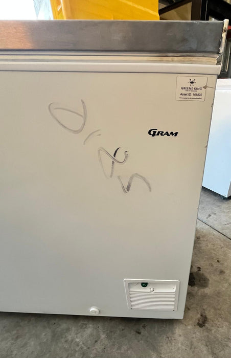 Gram CF 53 SG UK Stainless Steel Lid Chest Freezer 527 Litres-Refurbished Canmac Refurbished