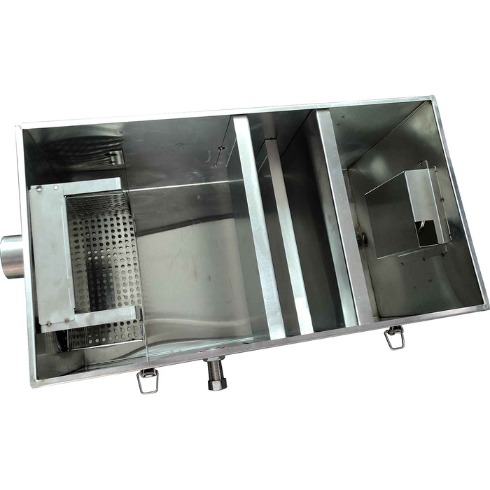 B GRADE Grease trap Fat separator EN1825-1 certified Stainless steel 45 litres |  OS12 B GRADE