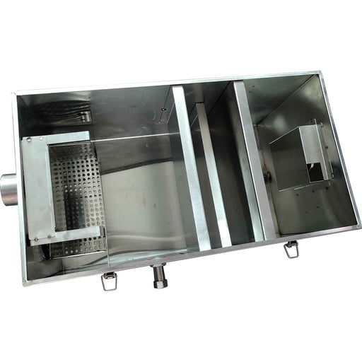 Grease trap Fat separator EN1825-1 certified Stainless steel 15 litres |  OS4 Makfry