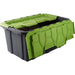 Pack of 8 Plastic Storage Box with Lid 57 litre 660x410x310mm Polypropylene |  H0057F Makfry