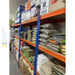 Industrial Shelving Unit Heavy duty 1200x450x1800mm 4 shelves 500 kg/shelf Powder coated steel |  H12045 Makfry