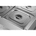 Commercial Electric Bain Marie 6x Gn1/2 3000 W Countertop 1080x750x275mm | Hb1080 Makfry